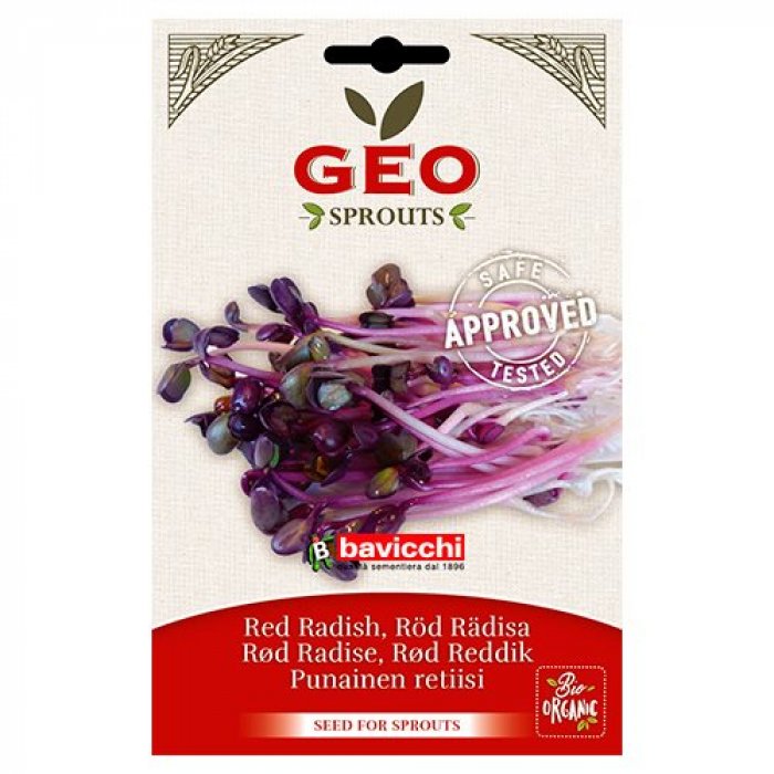 Biogan Radisefrø rød til spiring Ø • 11g.