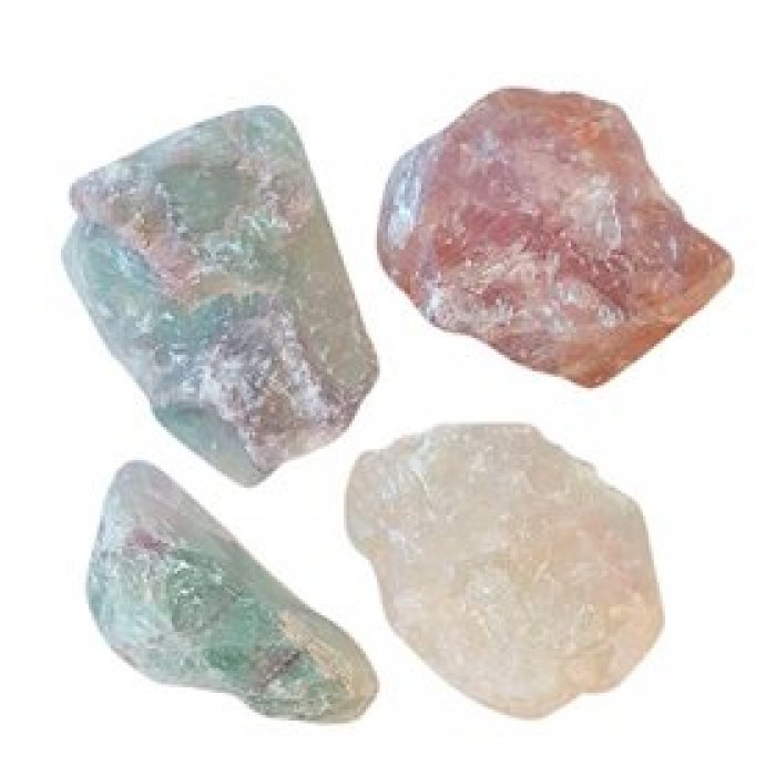 NatureSource Regnbue fluorit krystal (rå) • 600g.