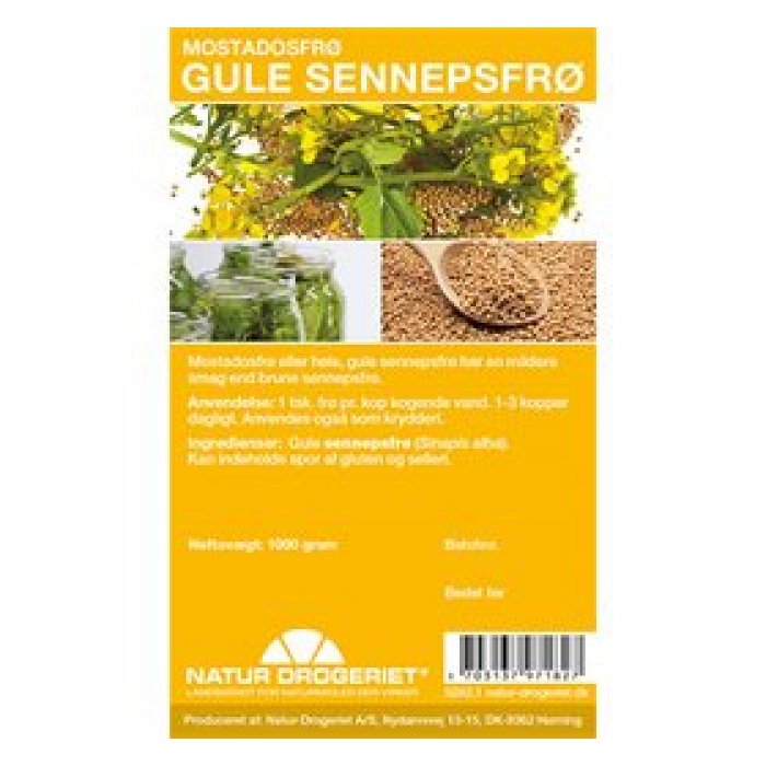 ND Sennepsfrø gul hel 1000 g. 