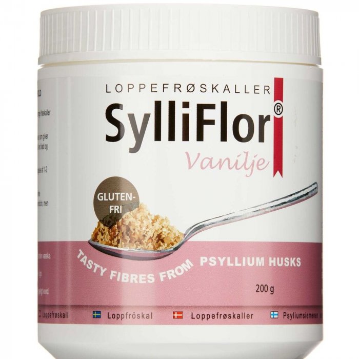 SylliFlor vanilje loppefrøskaller 200g