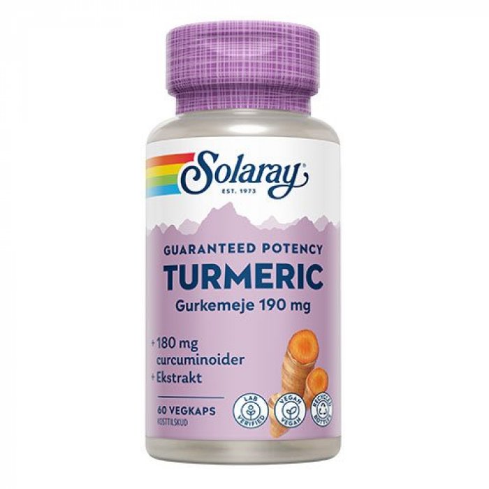 Solaray Turmeric 60 kapsler 