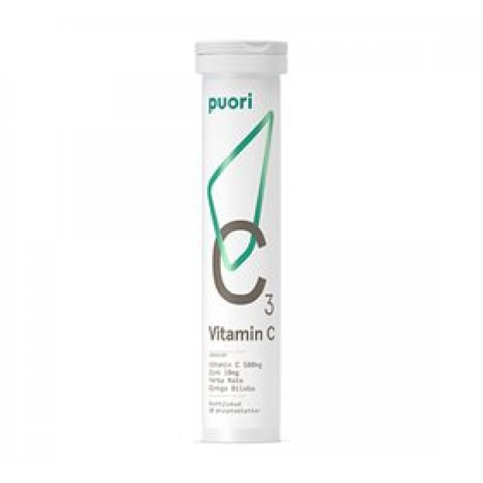 Puori Vitamin C3 brusetabletter 20 tabl.