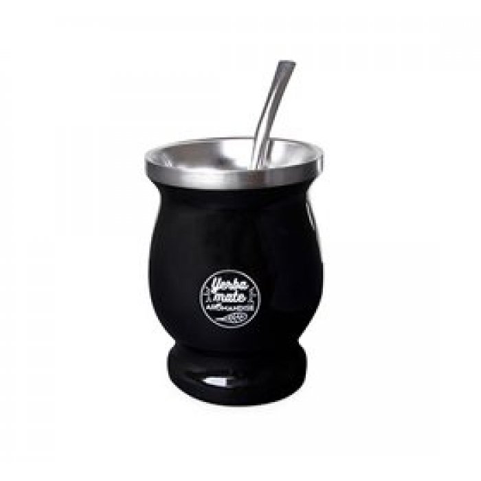 NatureSource Yerba Mate krus 230 ml m. bombilla sugerør • 1 stk.