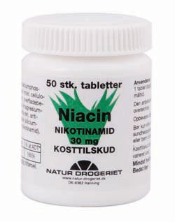 ND  B3 Niacin Nikotinamid 30mg. - 50 tabl.