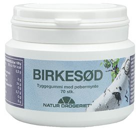 ND Tyggegummi Birkesød m. Pebermynte • 70 stk.