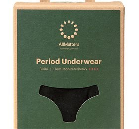 AllMatters Menstruationstrusser Bikini Underwear Moderate/heavy S