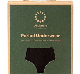 AllMatters Menstruationstrusse High Waist Underwear Moderate/heavy S