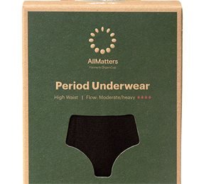 AllMatters Menstruationstrusse High Waist Underwear Moderate/heavy XS