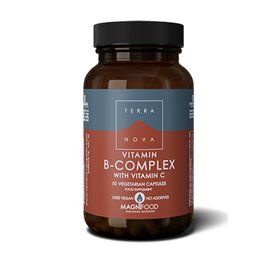 Terranova B-complex m vitamin C • 50 kapsler