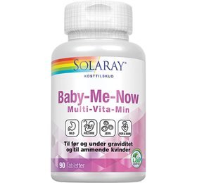 Solaray Baby Me Now Multivitamin • 90 tab. DATOVARE 09/25