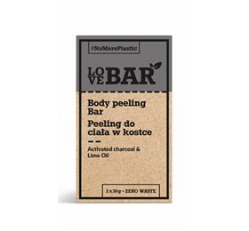 LoveBar Body peeling Bar m. Kul & Lime olie X