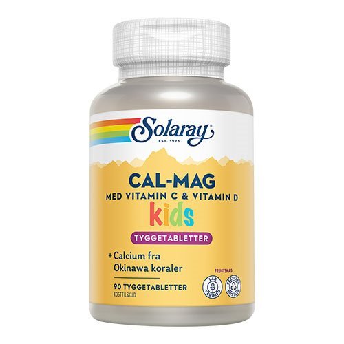Cal-Mag Kids m. vitamin C og D 90 tabletter