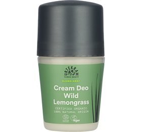 Urtekram Deo cream roll on Wild Lemongrass • 50ml.