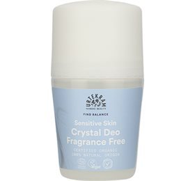 Urtekram Crystal deo roll on Fragrance Free • 50ml.