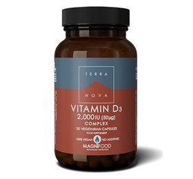 Terranova D3 vitamin 2000 IU • 50 kapsler
