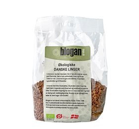 Biogan Økologiske danske linser 400 g