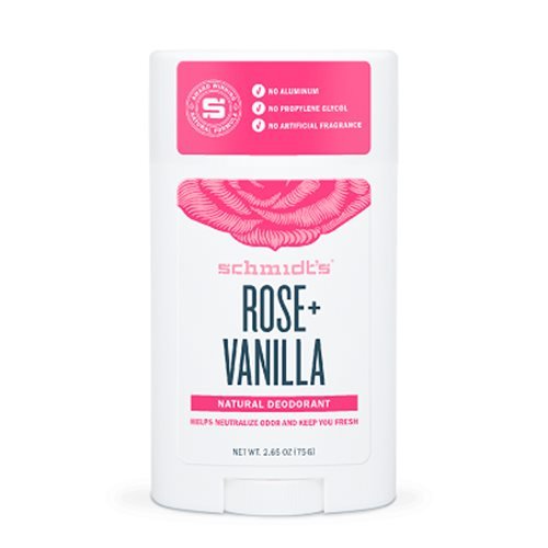 Schmidt's  Deodorant stick Rose+Vanilla Schmidt´s • 75g.