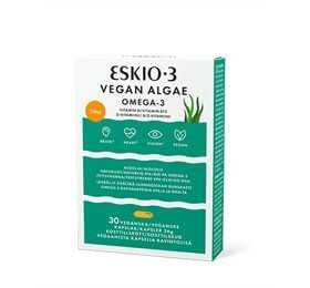 Eskio-3 Vegan Algae - Vegansk Omega 3 • 30 kaps.  DATOVARE 12/2025