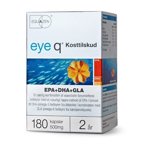 Equazen ( Tidligere Eye Q ) fiskeolie EPA+DHA+GLA - 180 kaps.