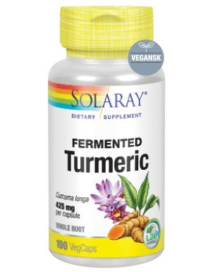 Solaray Turmeric Fermenteret 100 kapsler 
