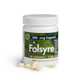 DFI Folsyre 400 mcg 90 tab.