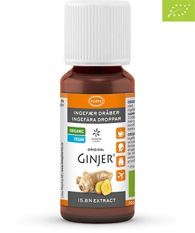 GINJER FORTE Økologiske Ingefærdråber – 50 ml.