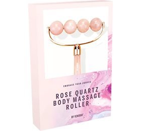 Gua Sha Body Roller - Rosa Quartz 1 stk     X