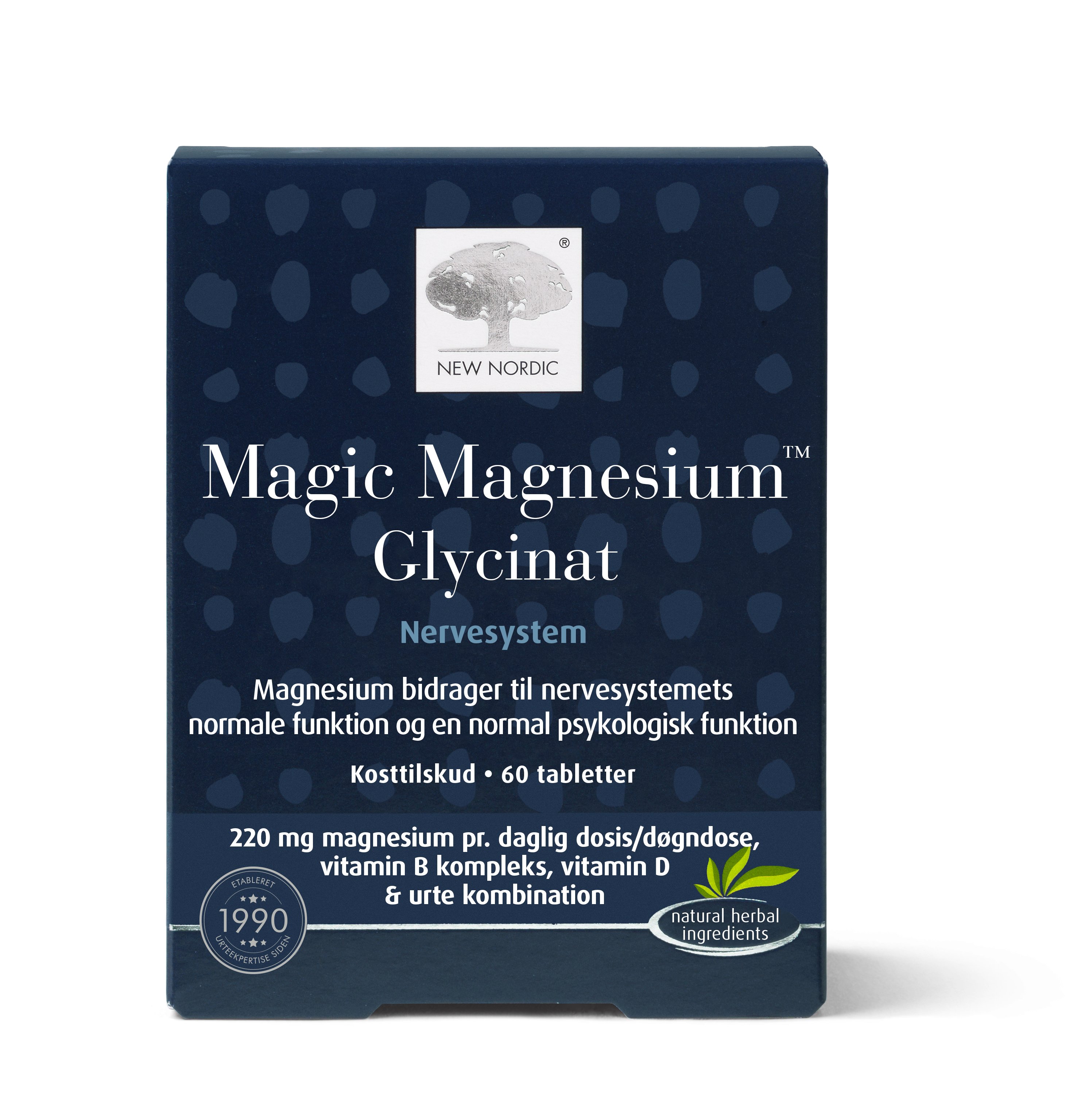 New Nordic Magic Magnesium Glycinat 60 tabl.