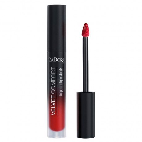  IsaDora VELVET COMFORT LIQUID LIPSTICK - Flydende læbestift - 66 Ravish Red