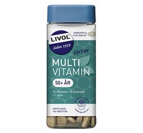 Livol Multivitamin m.urter 50+ 150 tab.