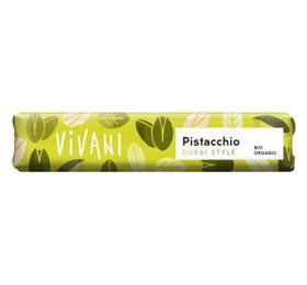 Vivani Mælkechokolade - Pistacie Dubai Style Ø 40g.