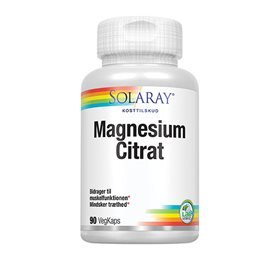 Solaray Magnesium Citrat 90 kapsler