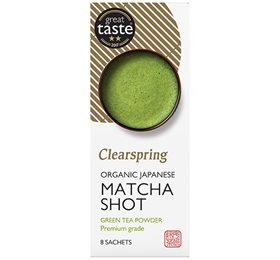 NatureSoursce Clearspring Matcha shots (premium grade) 8 sticks Ø