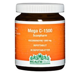 HealthCare Mega C 1500 mg - 30 tabletter