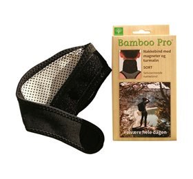 Nakkebind Sort m. magneter og turmalin