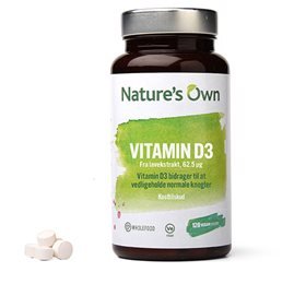 Natures Own Vitamin D3 vegan 120 tab.