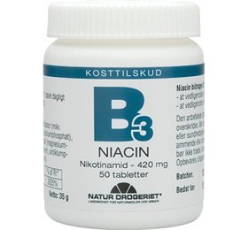 ND Niacin (nikotinamid) 420 mg 50 tabletter