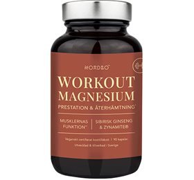 Nordbo WorkOut magnesium 90 kap.