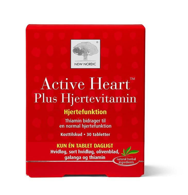 New Nordic Active Heart Plus Hjertevitamin 30 Tabl. 