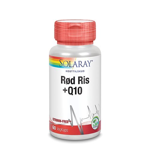 Solaray Rød ris & Q10 60 stk