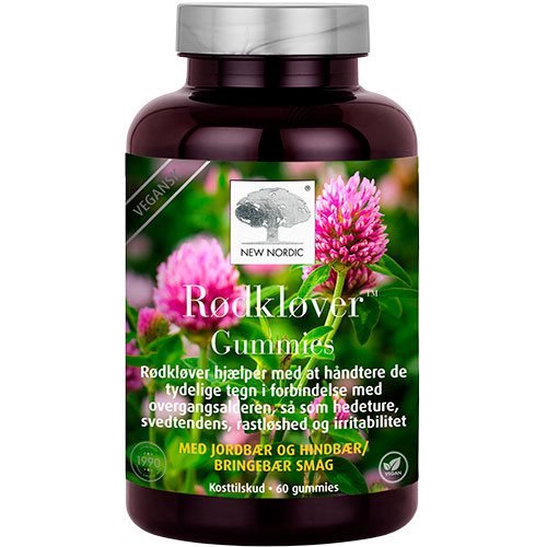 New Nordic Rødkløver Gummies 60 stk - 3 for 267,-