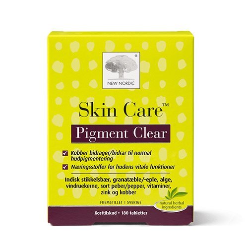 New Nordic Skin Care Pigment Clear 180 tabletter - ØDELAGT EMBALLAGE