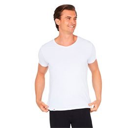 Boody T-Shirt Herre V-hals hvid str. S • 1stk.
