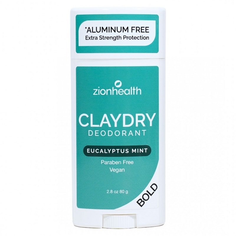 Zionhealth - Bio Claydry deodorant - Eucalyptus mint 80g.