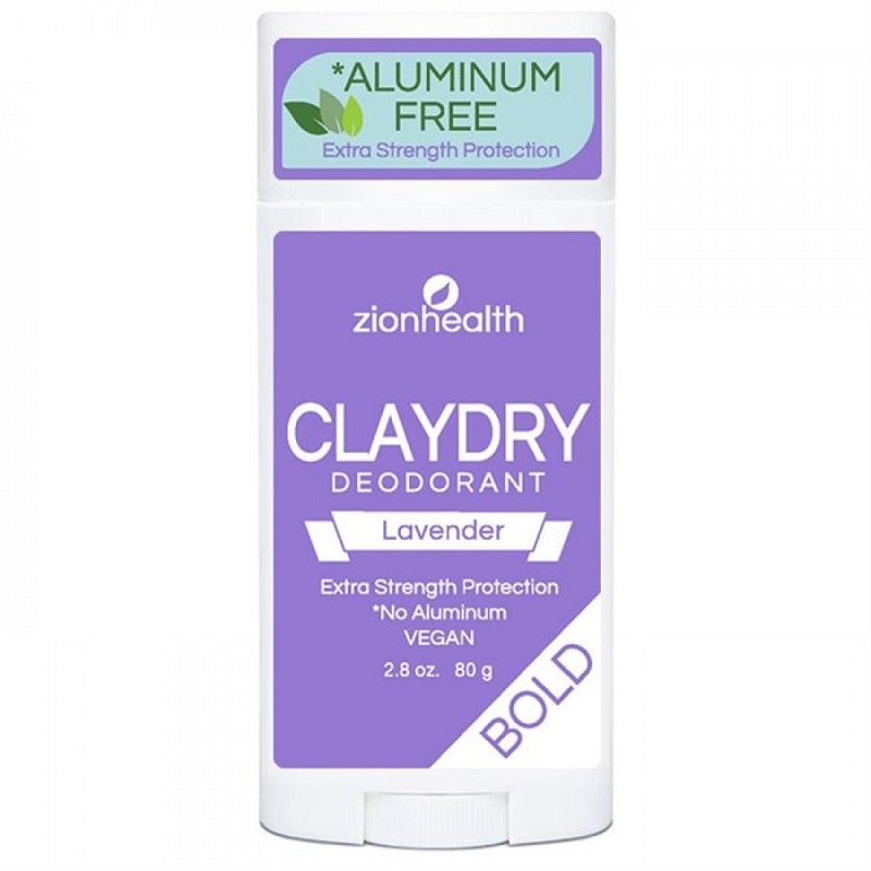Zionhealth - Bio Claydry deodorant - Lavender 80g.