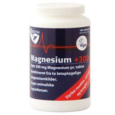 BioSym Magnesium +300 • 180 kapsler 