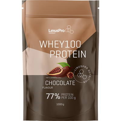  LinusPro WHEY100 Chokolade 77% protein - 400g.