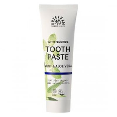 Urtegram Tandpasta m. mint, aloe og flour • 75ml.