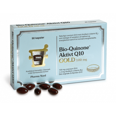 Bio-Quinone Aktivt Q10 Gold 100 mg 90 kaps.