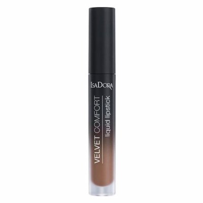  IsaDora VELVET COMFORT LIQUID LIPSTICK - Flydende læbestift - 68 Cool Brown